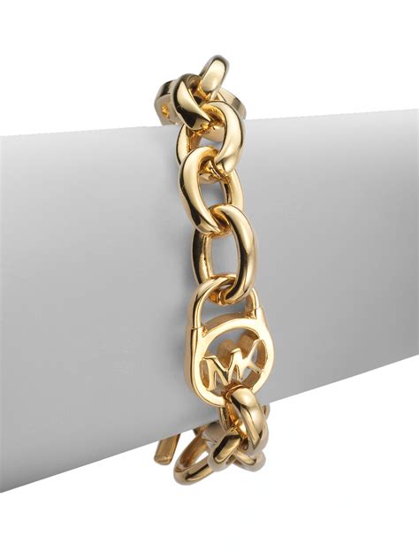 michael kors logo lock charm bracelet|Michael Kors diamond bangle bracelet.